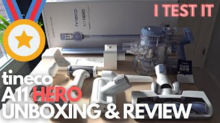 Tineco A11 Hero Cordless Vac  BETTER than DYSON  Unboxing  Corn Flakes Test  Review [upl. by Bergerac417]