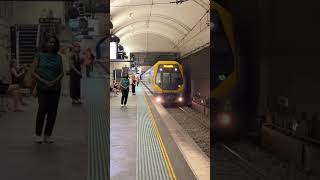 Millennium M Set arriving at St James Station trains railway transport shorts sydneytrains [upl. by Ayhdiv]