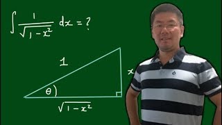 Integral of ∫dxsqrt1x2 by Trigonometric Substitution [upl. by Nagaem]