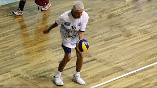 Amazing Old People Skills in Volleyball HD [upl. by Yesteb]