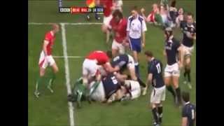 Wales VS Scotland 2010 Last 5 Minutes [upl. by Lajes]