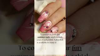 Finish Your Fun Summer Nails with Bold Polish amp Glitter  Stunning amp Sparkly Nail Art Tutorial [upl. by Warfold216]