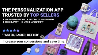 Customily Product Personalizer  Shopify  Sell personalized products faster easier and better [upl. by Dannica686]