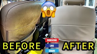 From filthy to fabulous car seat transformation using the best detailing techniques [upl. by Mccowyn]