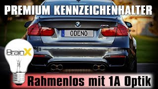 Rahmenlose Kennzeichenhalter mit Power Klett Montage und Test  Nummernschild wechseln [upl. by Allana721]