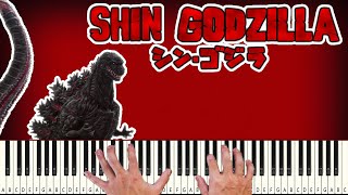 Shin Godzilla  Persecution Of The Masses  PIANO TUTORIAL [upl. by Evvie]