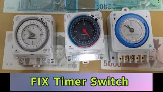 타이머 스위치 수리  fix timer switch [upl. by Nortad]