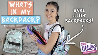 Back to School Again  Whats in My Backpack ft Real Littles [upl. by Suired668]