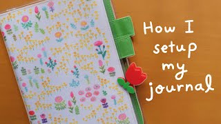 How I Setup My Hobonichi Techo 2024 Day Free Journal 🌷 Rainbowholic [upl. by Brodench]