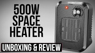 500W Space Heater Unboxing and Review [upl. by Dachi689]