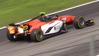 Formula 2 Monza 2019FlamesV6 SoundAction amp More [upl. by Coridon]