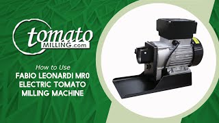 How To Use Fabio Leonardi MR0 amp MR0 Electric Tomato Milling Machine Meat Grinder [upl. by Afaw]