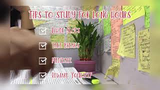 How to study for long hours  study universe official [upl. by Hayalat]