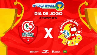 Taça Brasil Sub12 Masc Especial  APAF Chapecó x Pezão  2ª Rodada  Ao Vivo [upl. by Fitzsimmons]