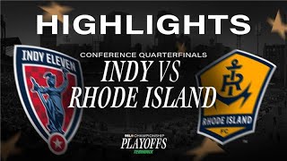 1132024  Indy Eleven vs Rhode Island FC  Game Highlights [upl. by Vikki]