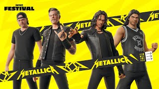 Fortnite X Metallica NEW METALLICA POI amp MORE [upl. by Aisilef]