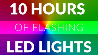 10 Hours of disco lights flashing led lights effects video [upl. by Chanda]