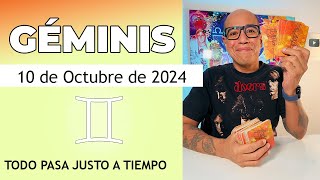 GÉMINIS  Horóscopo de hoy 10 de Octubre 2024 [upl. by Hatty]