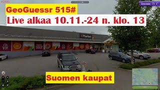 GeoGuessr 515 Suomen kaupat [upl. by Sinnard]