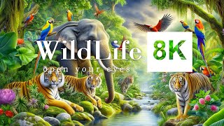 Tropical Forest Animals  Life Of Wildlife in Rain forest  8K ULTRAHD With Animals amp Jungle Sounds [upl. by Naik]