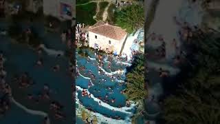 Terme di Saturnia Toscana terme toscana saturnia dji mini2 djimini2 italy shorts [upl. by Redmer738]