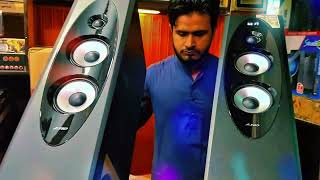 Solid Bass Tower Speaker  T60x Top Speaker For All Time  Bass test [upl. by Neelhsa621]