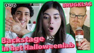 BACKSTAGE IN HET HALLOWEENLAB 🎬🎃  EXTRA 9  BRUGKLAS S13 [upl. by Sacram]