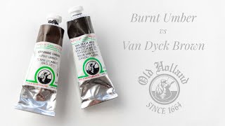 Burnt Umber vs Van Dyck Brown [upl. by Tiff925]