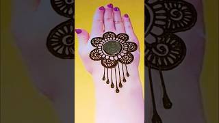 Easy Mehendi design with coin mehndiheena mehandi tricks mehenditrick youtubeshorts henna [upl. by Jollenta784]