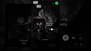 Friends  BTS Song English Lyrics vmin vminfriends shorts [upl. by Ayotak]