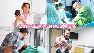 CANLI SEZARYEN DOĞUMUM👼🏼HOŞGELDİN MİRA LİNDA [upl. by Ev]