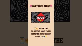 🚨 Countdown Alert 20 Second Bomb Timer OnlineTimers [upl. by Ahsima645]