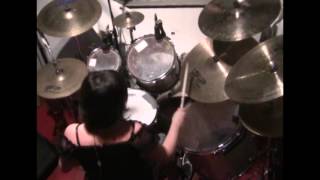 TIZIANA quotTITTIquot COTELLA  Babylon Edguy DRUM COVER [upl. by Natsreik]