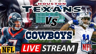 HOUSTON TEXANS VS DALLAS COWBOYS  LIVE PLAYBYPLAY REACTION [upl. by Adlesirc]