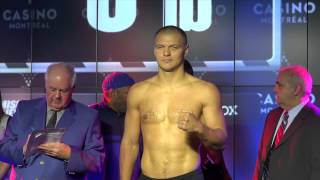 Sergey Kovalev vs Jean Pascal Weigh In [upl. by Aisiram]