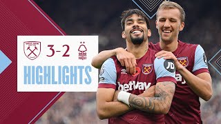 West Ham 32 Nottingham Forest  Hammers Seal Comeback Victory  Premier League Highlights [upl. by Ysdnil]