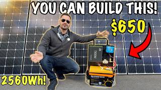 I BUILT a Budget 2500Wh Solar Cart for 650 [upl. by Nuahsel623]