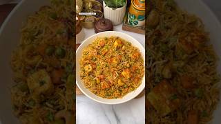 Shahi Paneer Pulao Recipe😍 shorts pulao trending [upl. by Gnivre]