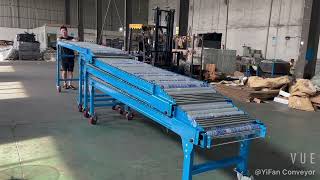 Telescopic Gravity Roller Conveyor [upl. by Bergmann]