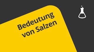 Salze und ihre Bedeutung  Chemie  Allgemeine und anorganische Chemie [upl. by Nicolle]