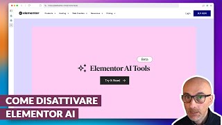 Come disattivare Elementor AI nel page builder [upl. by Cyn]