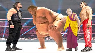 Roman Reigns vs Gandhi The Great Khali amp Sumo Emmanuel Yarbrough [upl. by Assed292]