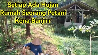 rumah kebanjiran seorang petani rumahnya kebanjiran tiap ada hujan [upl. by Theis295]