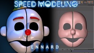 FNAF SL Ennard Mask  Speed Modeling [upl. by Arytahs]