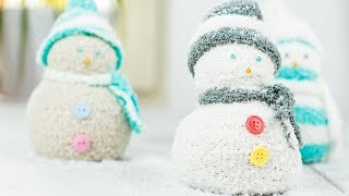 Schneemann aus Socken basteln  DIY Deko Idee für den Winter amp zu Weihnachten [upl. by Remot]