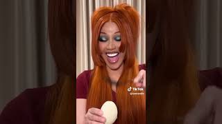 Cardi B tries Balut eggs 🥚 PART 1 cardib [upl. by Oedama]