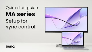 BenQ MA series monitor Sync control quick start guide [upl. by Enidlarej]