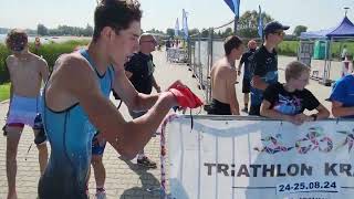 Mistrzostwa Polski w Triathlonie na dystansie Super Sprint w kategorii Junior młodszy  Kraśnik 2024 [upl. by Danna]