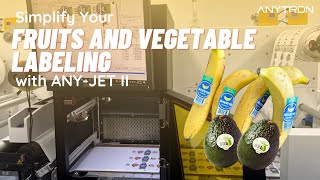 Simplify Fruit and Vegetable Labeling with ANYJET II [upl. by Jilli]