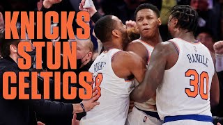 Knicks make HISTORIC COMEBACK and beat Celtics at the buzzer 👀  Full Game Highlights [upl. by Arocahs]